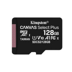  ' 128 GB microSDXC Kingston Canvas Select Plus Class 10 UHS-I (R100MB/s) (SDCS2/128GBSP)  