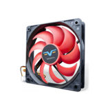 Вентилятор 120 mm Frime FRF120HB3, 3Pin, Black/Red, 120x120x25мм