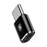 Перехідник mUSB - Type-C Baseus CAMOTG-01 (Micro Female To Type-C Male) Black