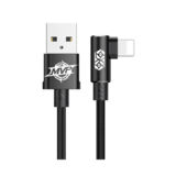 Кабель USB 2.0 Lightning - 1.0 м Baseus MVP Elbow Type Cable USB For IP 2A Black CALMVP-01