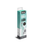 Кабель USB 2.0 Type-C - 2.0 м ColorWay, 2.4 А, мятный (CW-CBUC008-MT)