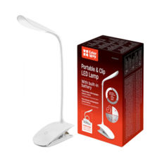  LED  ColorWay Flexible & Clip    White (CW-DL04FCB-W)