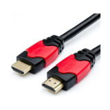 Кабель HDMI 3.0 м Atcom Red/Gold, пакет, 4K, ver 2.0 (24943)