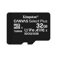 ' 32 GB microSDHC Kingston UHS-I Canvas Select Plus 1 (R100MB/s) (SDCS2/32GBSP)   