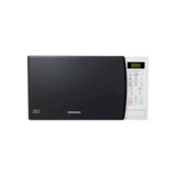 Микроволновая печь Samsung GE83KRW-1/BW, 23л, 800/1100Вт, гриль, сенсорная, внутреннее покрытие био-керамика, дверца открывается кнопкой, белый