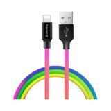 Кабель USB 2.0 Lightning - 1.0 м Colorway (multicolor) 2.4 А (CW-CBUL016-MC)
