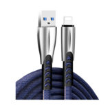 Кабель USB 2.0 Lightning - 1.0 м ColorWay Apple Lightning (zinc alloy) 2.4 А, синий (CW-CBUL010-BL)