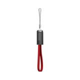 Кабель USB 2.0 Micro - 0,22 м ColorWay AM-microB, (брелок) 2.4А красный (CW-CBUM022-RD)