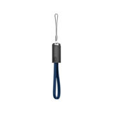 Кабель USB 2.0 Micro - 0,22 м ColorWay AM-microB, (брелок) 2.4А синий (CW-CBUM022-BL)