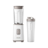 Блендер стационарный PHILIPS Daily Collection HR2602/00, 350Вт, чаша 1л, пластик, бутылочка 0.6л, 2 скорости, белый