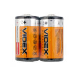 Батарейка R14 сольова Videx R14, 2шт