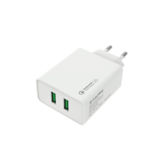 Зарядний пристрій USB 220В Colorway 2USB Quick Charge 3.0 (36W) білий (CW-CHS017Q-WT)