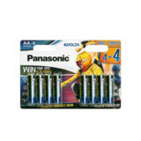 Батарейка LR6 лужна Panasonic Evolta LR6EGE/8BW 4+4F Power Rangers, AA/(L)R6, блістер 8шт