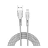 Кабель USB 2.0 Lightning - 1.0 м Colorway (line-drawing) 2.4 А, белый (CW-CBUL027-WH)