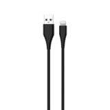 Кабель USB 2.0 Lightning - 1.0 м Colorway (PVC) 2.4 А, чорний (CW-CBUL024-BK)