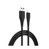 Кабель USB 2.0 Type-C - 1.0 м Colorway (PVC) 2.4 А, чорний (CW-CBUC026-BK)
