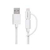 Кабель 2в1 USB 2.0 Lightning - 1.0 м Crown CMCA-UL-405