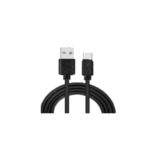 Кабель USB 2.0 Type-C - 1.0м Crown CMCU-1016С Black для зарядки і передачі даних, 5В/2A