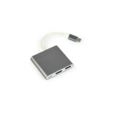 Перехідник Cablexpert A-CM-HDMIF-02-SG, USB Type-C на HDMI, 4K*2K (30MHz)