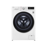 Стиральная машина фронтальная LG F2R5HS0W, 1200 об/мин, 7кг, дисплей, инверторный прямой привод, технология добавления белья, 14 программ, стирка паром, швг 60х85х56, белый, дверца черная