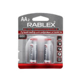 Акумулятор R6 Rablex 600mAh Ni-MH AA blister/2pcs