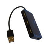 Хаб-юсб 2.0 Atcom TD4005 4 порти (підтримка HDD до 2Tb) чорний (10725)