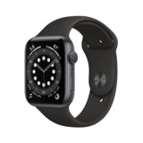 Часы Apple Watch Series 6 44mm GPS Space Gray Aluminum Case Sport Band Black (M00H3)