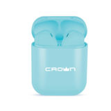 Гарнитура Crown CMTWS-5005 BLUE Bluetooth (Bluetooth 5.0/Время воспроизведения до 2 часов от одного заряда;До 5 зарядок от чехла;Вызов голосового помощника Siri/Google assistant)