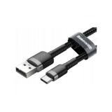 Кабель USB 2.0 Type-C - 2.0 м Baseus Cafule Cable 3A Gray+Black CATKLF-CG1