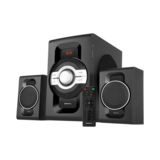 Акустическая система 2.1 REAL-EL M-590 (black) 2.1 30W Woofer + 2*15 speaker, BT, FM, SD, USB, LED