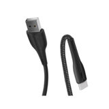 Кабель USB 2.0 Type-C - 1.0 м Colorway (PVC + led) 2.4 А черный (CW-CBUC034-BK)