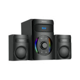 Акустична система 2.1 REAL-EL M-375 (black) 20W Woofer + 2*12 speaker, BT, FM, SD, USB, ДУ, підсв