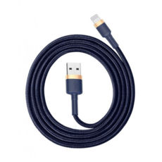  USB 2.0 Lightning - 1.0  Baseus Cafule Cable USB 2.4A Gold+Blue CALKLF-BV3