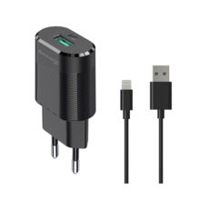   USB 220 Grand-X 5V 2,1A (CH-17BL)     + cable USB-Lightning