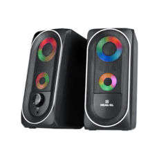   2.0 REAL-EL S-110 (black) 2*3W speaker, mini-jack 3,5/USB
