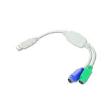 Перехідник USB - PS/2 Cablexpert UAPS12, USB А-папа/2х PS/2, 30см кабель
