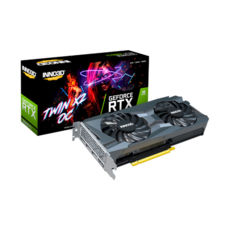 Inno3D GeForce RTX 3060Ti, TWIN X2 OC, 8GB, DDR6, 256-bit, HDMI/3*DP, 1680/14000MHz , 1x8pin(N306T2-08D6X-1190VA32D) (12  )