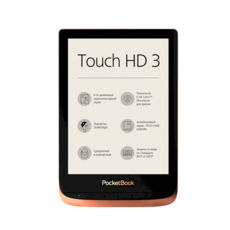   6 " PocketBook 632 Touch HD3, Copper PB632-K-CIS