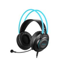 Навушники A4-Tech FH200U (Blue) USB з мікрофоном,колір сірий+ блакитний