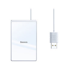    Baseus WX01B-S2 (5V/2) Card Ultra-thin  Silver+White