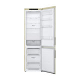 Холодильник з нижньою морозильною камерою LG GA-B509CEZM, 384/277 / 107л, інверторний компресор, електронне управління, 1 компресор, No Frost (повний), Wi-Fi, "нульова зона", функція "відпустку", суперзаморожування, А ++, прихована ручка, ШВГ 59.5х203х67, бежевий