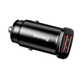 Автомобільний зарядний пристрій Baseus Square metal A+A 30W Black, CCALL-DS01