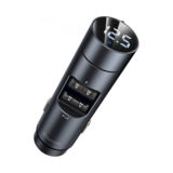 Автомобільний зарядний пристрій Baseus CCNLZ-0G, з FM модулятором, Energy Wireless MP3, Dark grey