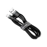 Кабель USB 2.0 Lightning - 2.0 м Baseus Cafule, 1.5A Gray+Black CALKLF-CG1