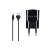 Зарядний пристрiй USB 220В Awei C-831 c MicroUSB (2USB, 2.1A) black