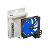 Вентилятор 120 mm Frime FBF120HB3, 3Pin+Molex 1300rpm HB Bearing Black/Blue, 120x120x25мм