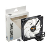 Вентилятор 120 mm Frime FWF120HB3 HB Bearing Black/White, 3Pin+Molex 1300rpm, 120x120x25мм