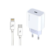   USB 220 Grand-X (CH-770L) USB-C 20W PD3.0    Apple +  Lightning 1m