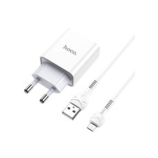  i USB 220 Hoco C81A Asombroso single port charger set(Micro) white