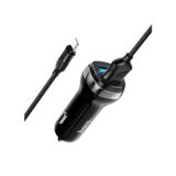 Автомобільний зарядний пристрій Hoco Z40 Superior dual port car charger + cable micro usb black